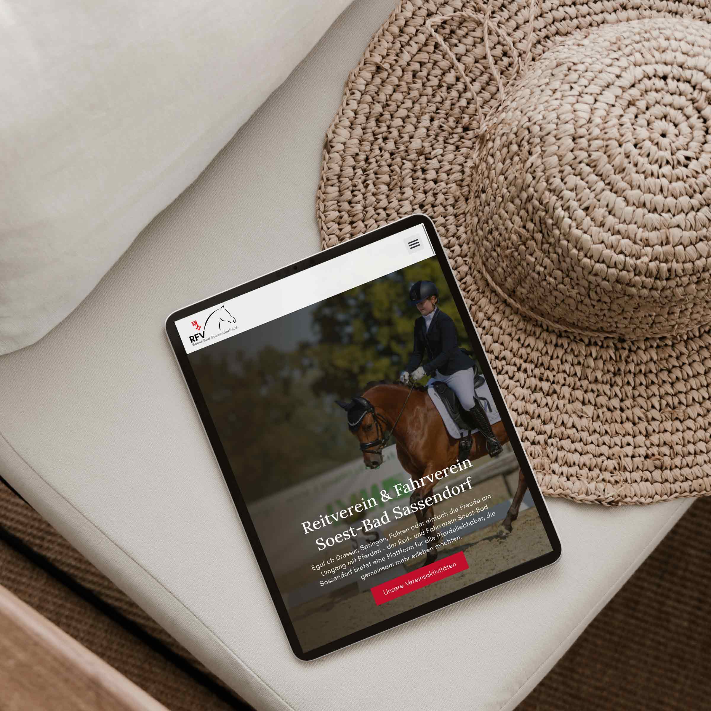Website bauen lassen: Tablet