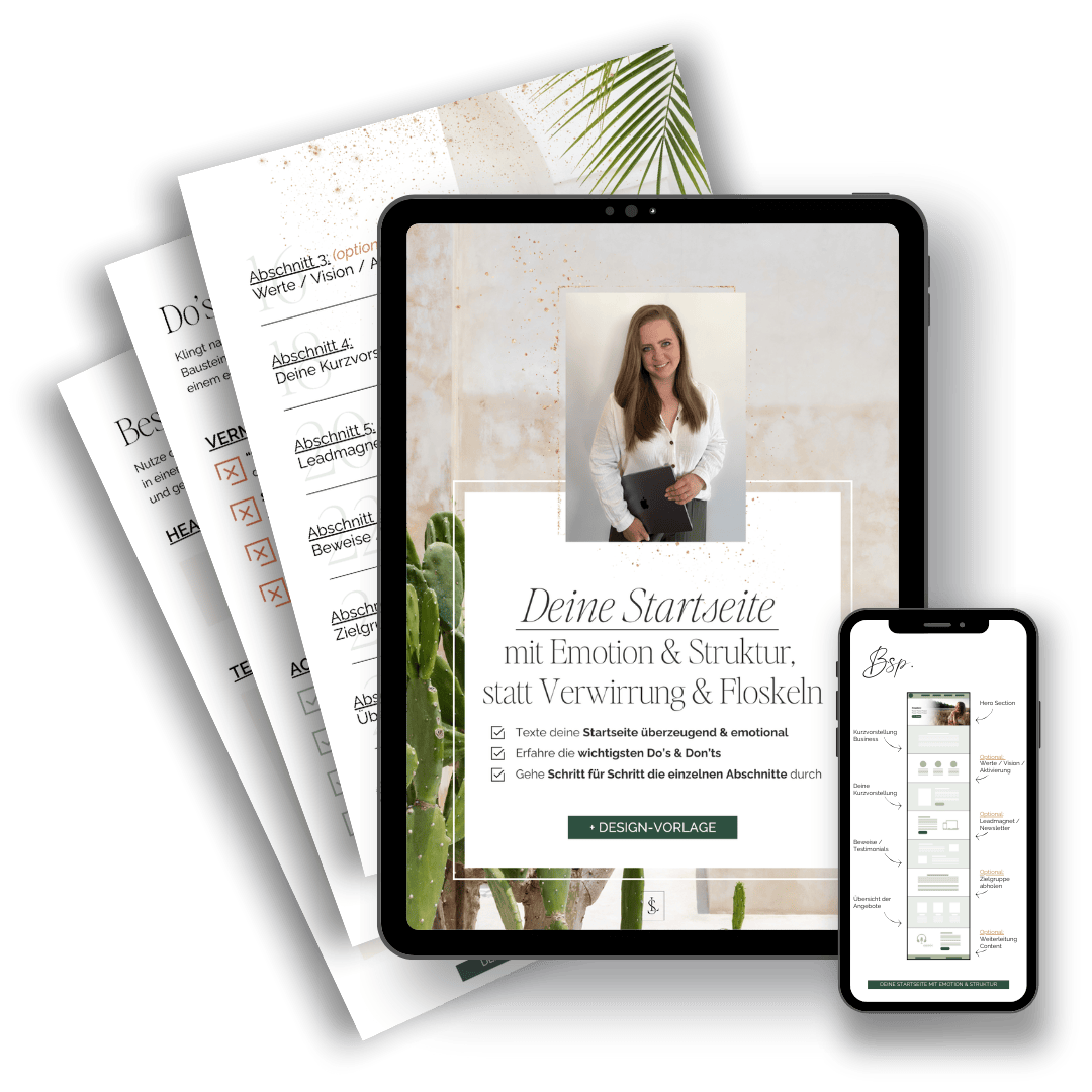 Guide Startseite texten